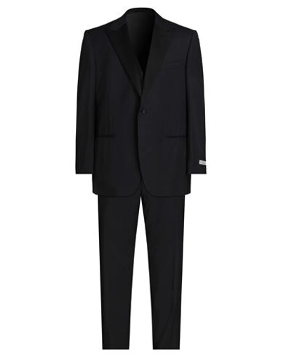 Shop Canali Man Suit Midnight Blue Size 40 Wool