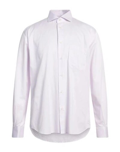 Shop Avignon Man Shirt Lilac Size 15 ¾ Cotton In Purple