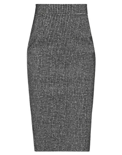 Shop Chiara Boni La Petite Robe Woman Midi Skirt Black Size 10 Polyamide, Elastane