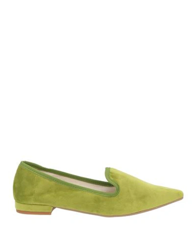 Shop Geneve Woman Loafers Acid Green Size 8 Textile Fibers