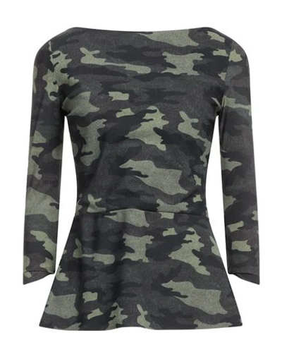 Shop Chiara Boni La Petite Robe Woman T-shirt Military Green Size 8 Polyamide, Elastane