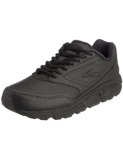 Shop Brooks Addiction Womens Leather Motion Control Walking Shoes In Black