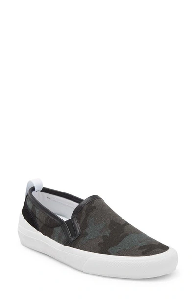 Shop Official Program Canvas Slip-on Sneaker In Camo/ Black/ White