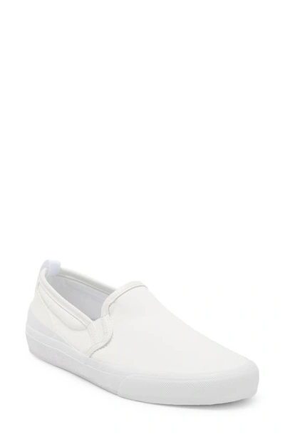 Shop Official Program Canvas Slip-on Sneaker In Off White/ White