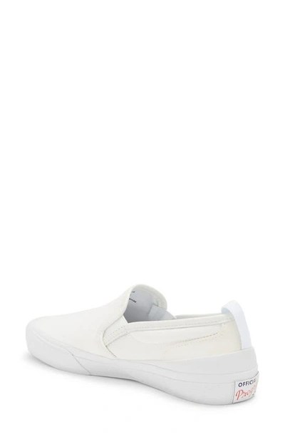 Official Program Canvas Slip-on Sneaker In Off White/ White