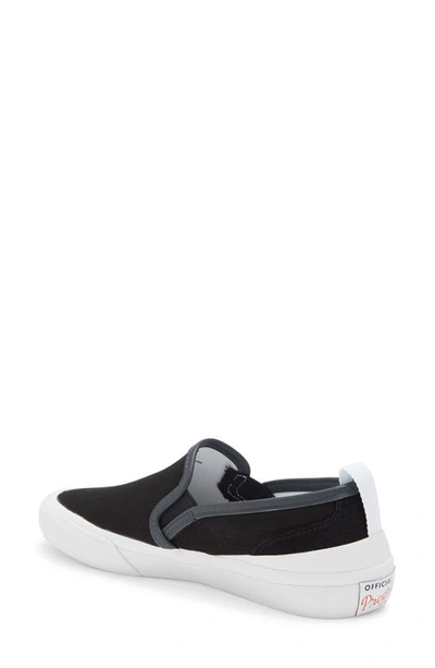 Official Program Canvas Slip-on Sneaker In Black/ White