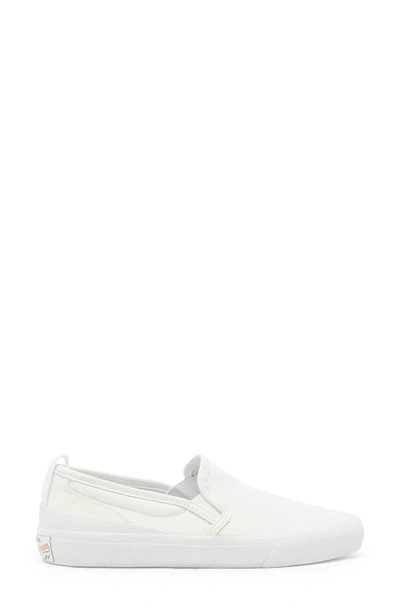 Shop Official Program Canvas Slip-on Sneaker In Off White/ White