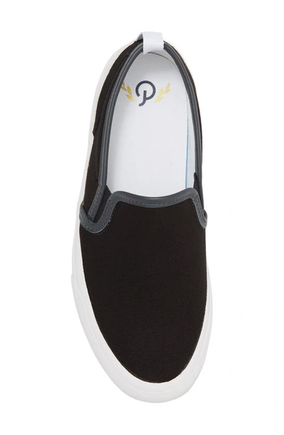 Official Program Canvas Slip-on Sneaker In Black/ White