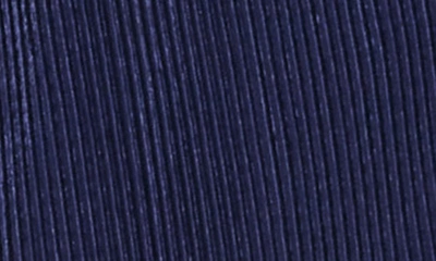 Chenault Satin Rib Knit Button-up Top In Navy
