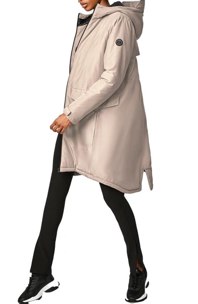 Bernardo Insulated Hooded Raincoat In Frappe