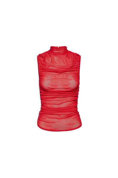 Fw23 Cam Top In Red Rose