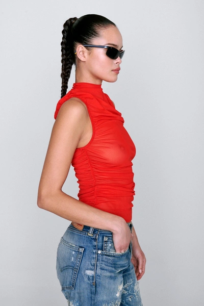 Fw23 Cam Top In Red Rose