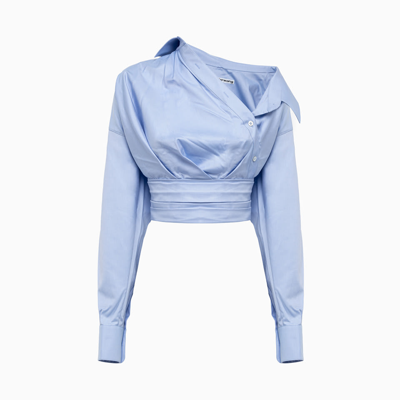 Shop Alexander Wang Wrapped Shirt In Oxford