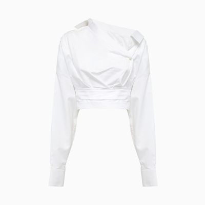 Shop Alexander Wang Wrapped Shirt In White