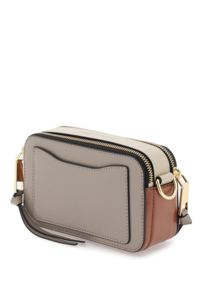 Brown Saffiano Leather The Snapshot Crossbody Bag