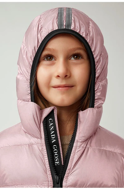 Shop Canada Goose Kids' Crofton Water Repellent 750 Fill Power Down Recycled Nylon Puffer Jacket In Pink Lemonade