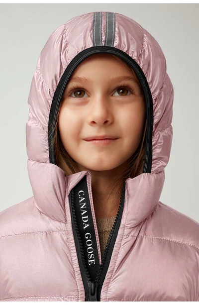 Canada Goose Kids' Crofton Water Repellent 750 Fill Power Down Recycled Nylon Puffer Jacket In Pink Lemonade