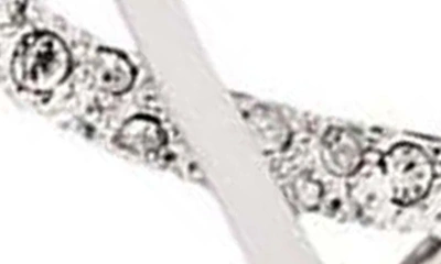 Alexis Bittar Intertwined Pave Hoop Earrings In Champagne