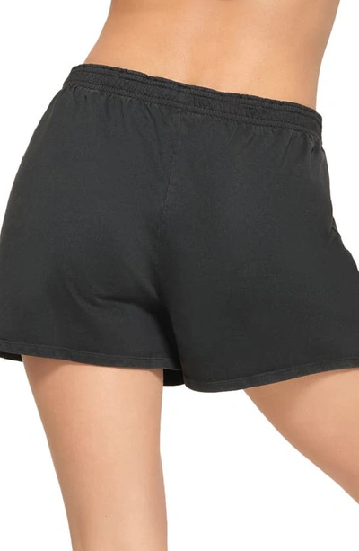 Shop Skims Outdoor Jersey Shorts In Washed Onyx