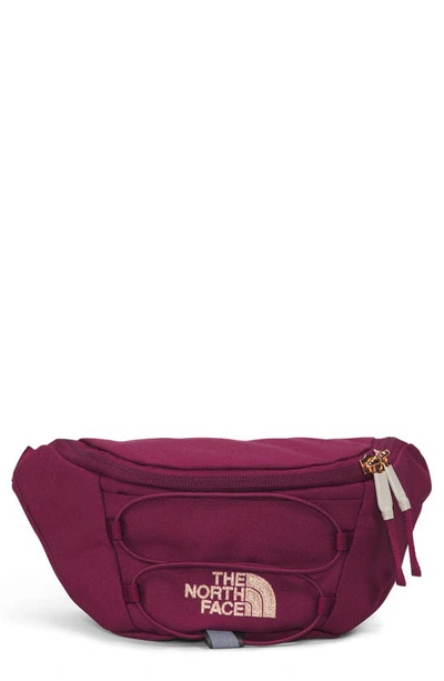 Shop The North Face Jester Luxe Belt Bag In Boysenberry/coral Metallic