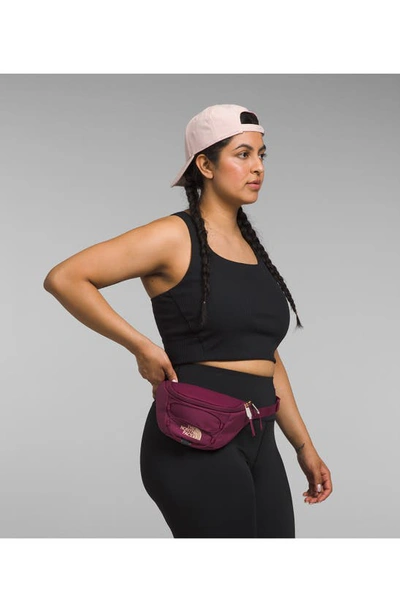 Shop The North Face Jester Luxe Belt Bag In Boysenberry/coral Metallic