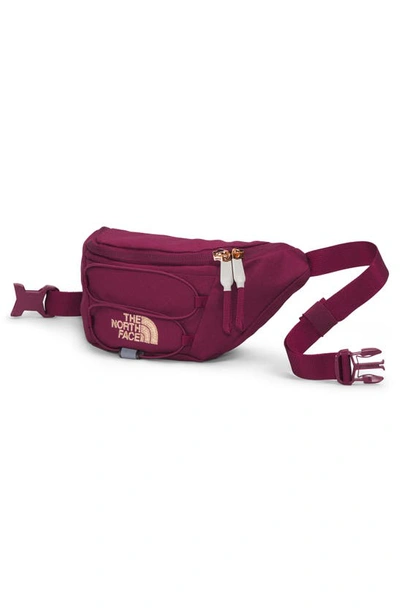 Shop The North Face Jester Luxe Belt Bag In Boysenberry/coral Metallic