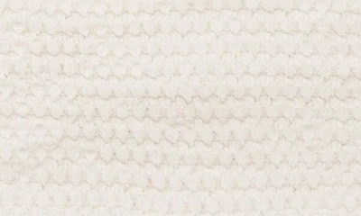 Crane Air Birch Tassel Waffle Knit Cotton Baby Blanket In White