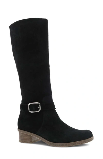 Shop Dansko Dalinda Waterproof Knee High Boot In Black