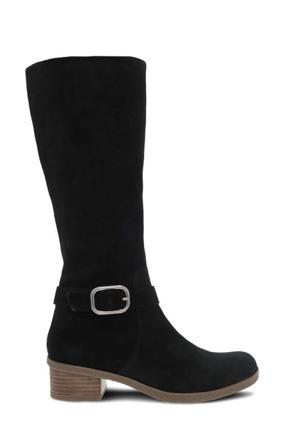 Shop Dansko Dalinda Waterproof Knee High Boot In Black