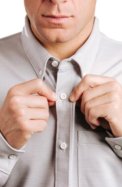 Western Rise Limitless Merino Wool Blend Button-down Shirt In Smoke