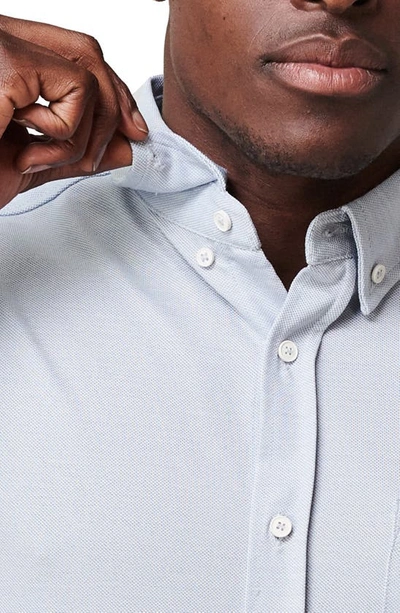 Shop Western Rise Limitless Merino Wool Blend Button-down Shirt In Light Blue