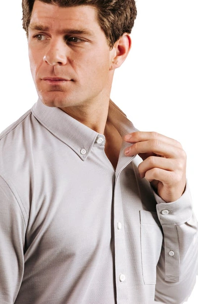 Western Rise Limitless Merino Wool Blend Button-down Shirt In Smoke