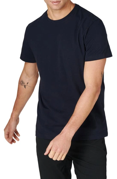 Shop Western Rise Cotton Blend Jersey T-shirt In Navy