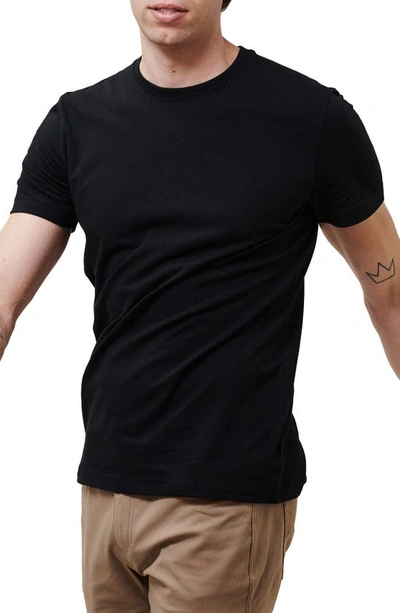 Shop Western Rise Cotton Blend Jersey T-shirt In Black