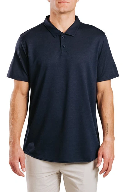 Shop Western Rise Limitless Merino Wool Blend Polo In Navy