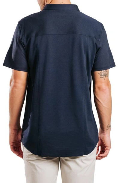 Western Rise Limitless Merino Wool Blend Polo In Navy