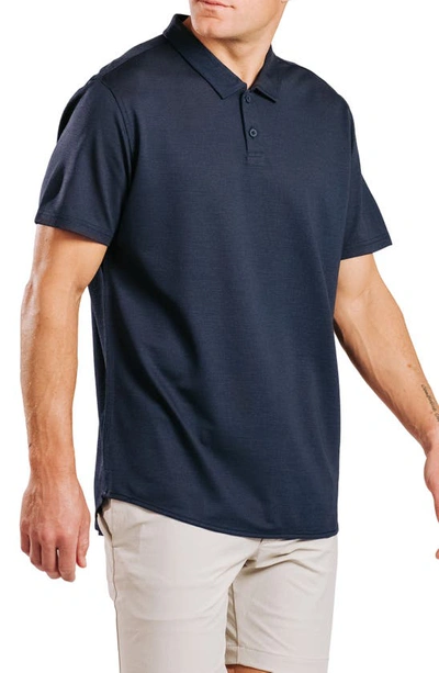 Shop Western Rise Limitless Merino Wool Blend Polo In Navy