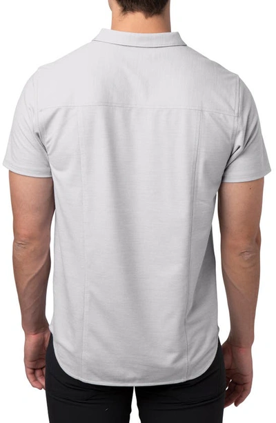 Western Rise Limitless Merino Wool Blend Polo In Smoke