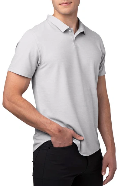 Western Rise Limitless Merino Wool Blend Polo In Smoke