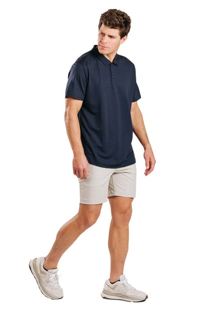 Western Rise Limitless Merino Wool Blend Polo In Navy