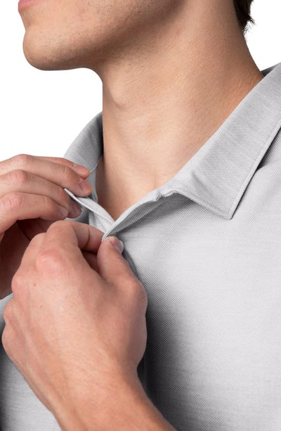 Western Rise Limitless Merino Wool Blend Polo In Smoke