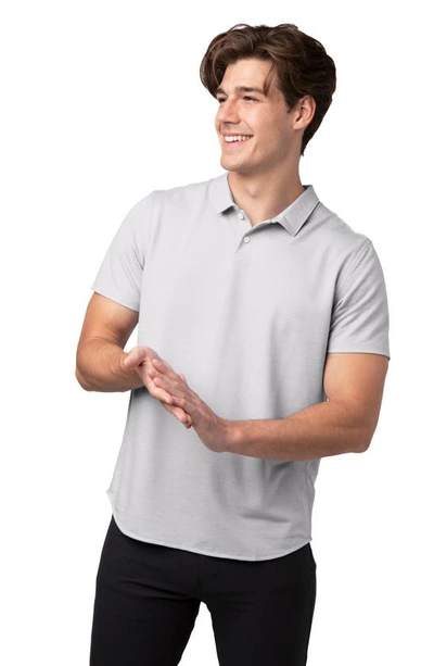 Shop Western Rise Limitless Merino Wool Blend Polo In Smoke