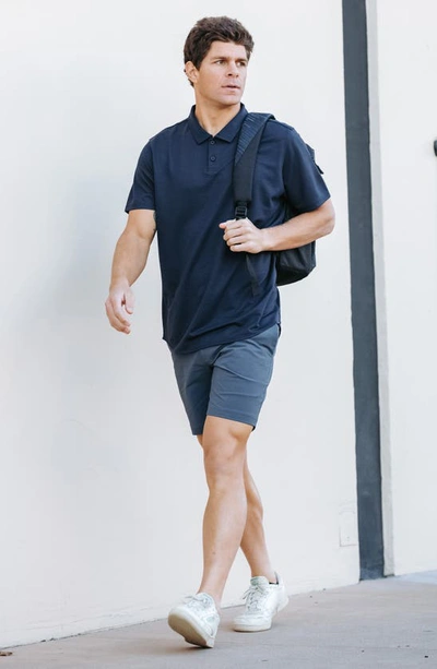 Western Rise Limitless Merino Wool Blend Polo In Navy