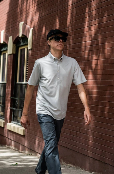 Western Rise Limitless Merino Wool Blend Polo In Smoke