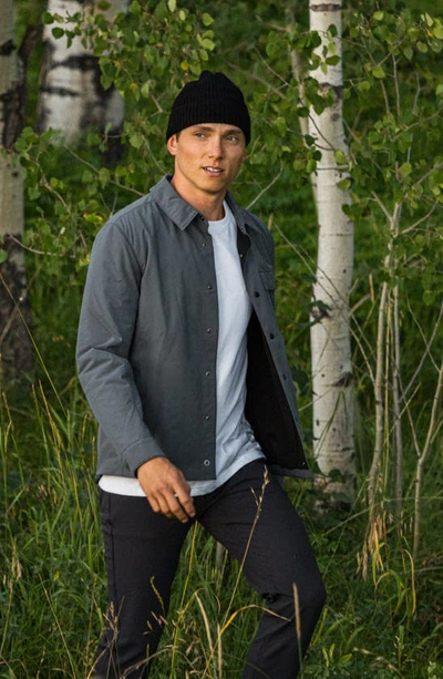 Shop Western Rise Airloft Water Resistant Shirt Jacket In Blue Grey