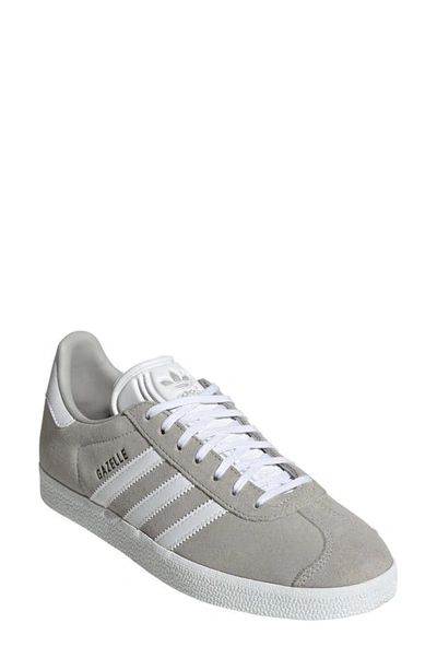 Shop Adidas Originals Gazelle Sneaker In Grey Two/white/core Black