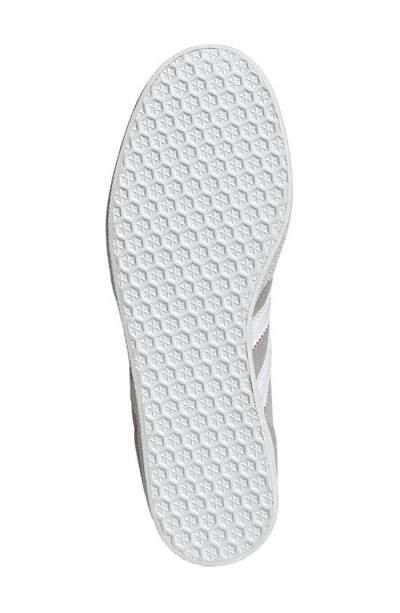 Shop Adidas Originals Gazelle Sneaker In Grey Two/white/core Black