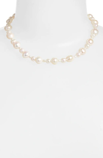 Shop Set & Stones Bowie Freshwater Pearl Necklace In Gold