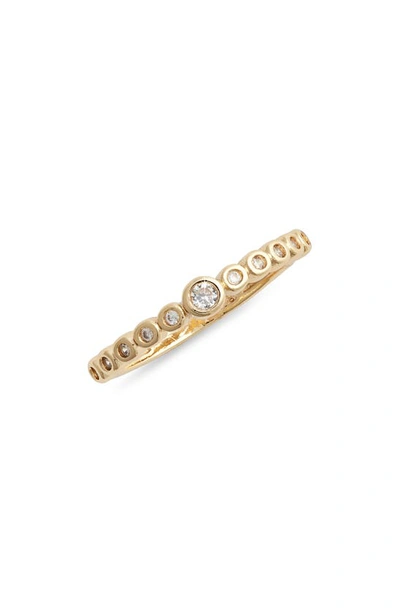 Shop Set & Stones Meg Cubic Zirconia Ring In Gold