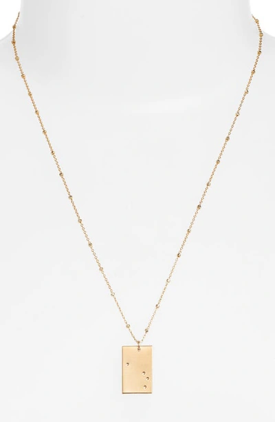 Shop Set & Stones Zodiac Constellation Pendant Necklace In Gold - Aries